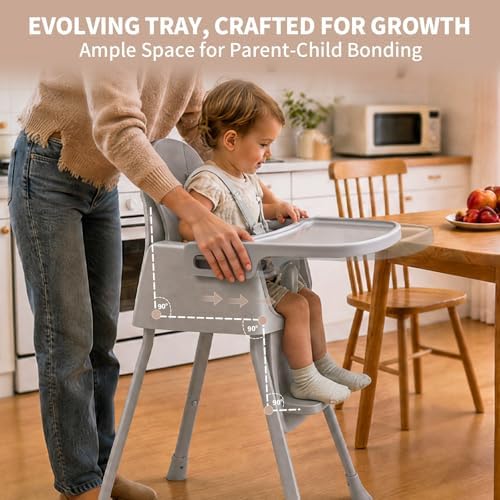 CheerKid 3in1 Baby Highchair for Months & Toddlers Easy Clean Booster Chair - Image 4