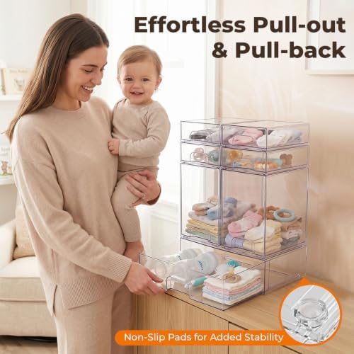 Stackable Bottle Storage Organizer Baby, and Office Organization, 7 Pack - Image 3