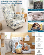 CRFATOP Wingback Chair Covers Stretch Armchair Slipcovers - Image 4