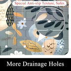 Shower Mat Non Slip 26.8 x 15.1 Inches, Cute Owls Bathtub Mat Shower Stall Mats - Image 2