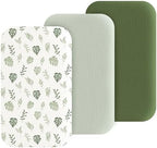 3 Pack Cotton Muslin Baby Bassinet Fitted Sheet by Coreeky