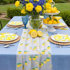 4 Pcs Lemon Yellow Tulle Table Runner 29x70 Lemonade Party - Image 5
