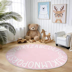 Topotdor Oval ABC Area Rug, 47x70 Inch Soft Floor Carpet by Topotdor