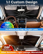 Weektic Windshield Sun Shade for Subaru Forester 2013-2026 Custom Fit Sunshade - Image 2