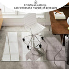 GLSLAND 47"x32" Tempered Glass Chair Mat Heavy-Duty Floor Protector - Image 4