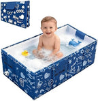 Baby Bathtub, 5-Layer Anti-Tear Foldable Toddler Bath Tub by COBOPANDA