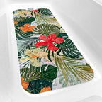 Bathtub Mat Non Slip, 40x16 inch Bath and Shower Safety Mats, Summer Tropical - Image 2