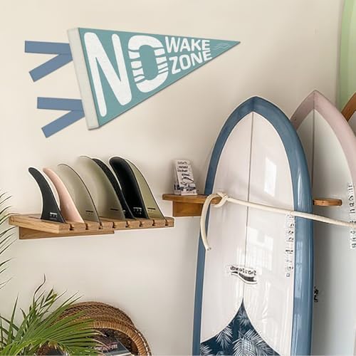 Ocean Nursery Decor, No Wake Zone Pennant Felt Banners Flags, Nautical Coastal - Image 3