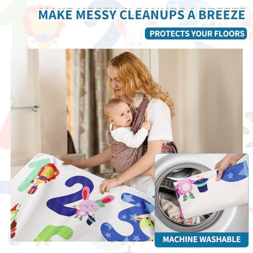 High Chair Splash pad, Washable Splash pad - Image 4