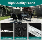 Outdoor High Back Dining Chair Cushions Cover 2-Pack - Image 5