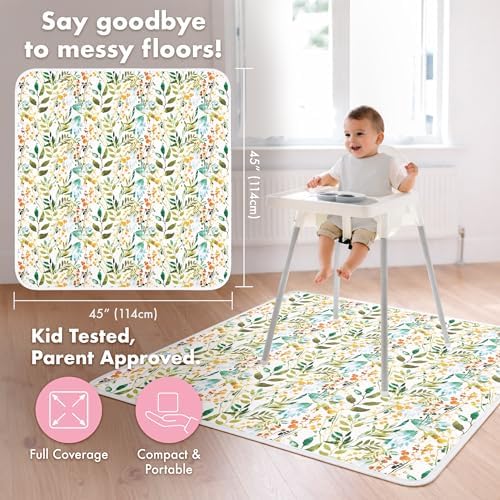 BapronBaby Autumn Leaves Waterproof Splash Mat Catch All Floor Cover - Image 4