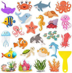 52Pcs Non Slip Bathtub Stickers, Cute Ocean Creature Stickers by Unknown