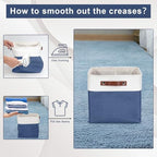 Bagnizer Collapsible Fabric Storage Cubes 11x11 Cube Storage Bins, 4 Pack - Image 2