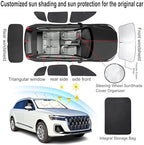 TINGLU Window Shades for Audi Q7 SUV 2016-2025 2026 Accessories Side Full - Image 3
