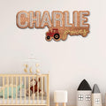 Personalized Wooden Nursery Name Sign, Baby Name sign by IZI+POD
