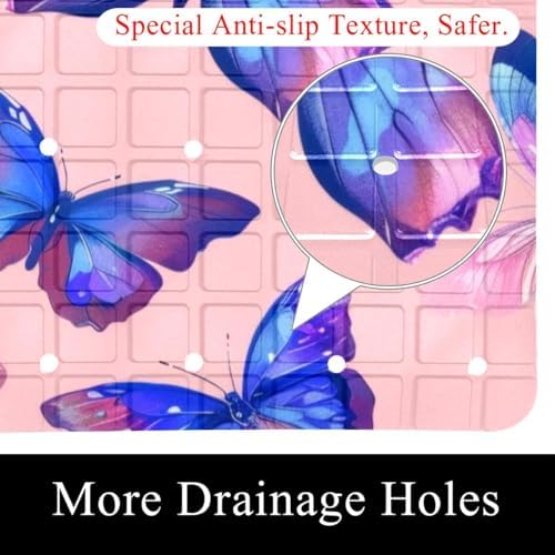 Bathtub Mat Non Slip 26.8x15.1 Inch, Machine Washable Shower Mats - Image 2