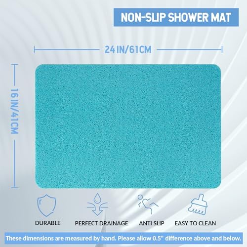 Hargiis Non-Slip Bathtub Mat, Anti Slip Shower Mat, Fast Drying Bathtub Mats - Image 2