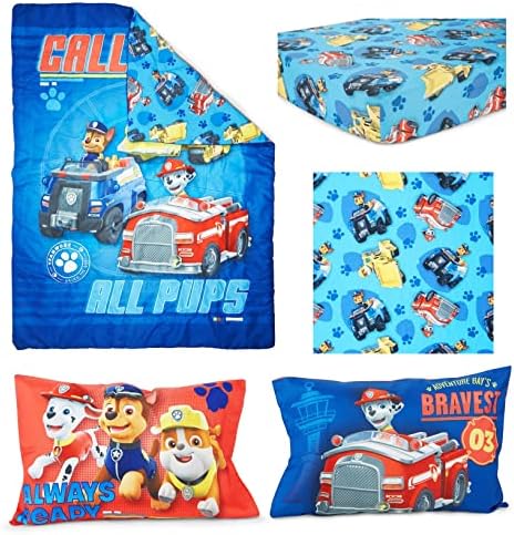 Paw Patrol Calling All Pups 4 Piece Toddler Bedding Set – Includes Comforter - Image 3