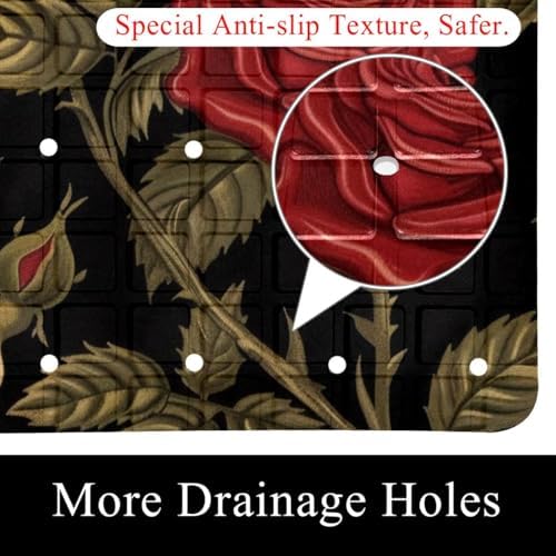Non Slip Bathtub and Shower Mat 26.8x15.1 inch, Bath Mat - Image 2