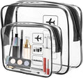 AURUZA 2 Pack TSA Approved Toiletry Bag, Travel Cosmetic Bag by AURUZA