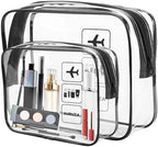 AURUZA 2 Pack TSA Approved Toiletry Bag, Travel Cosmetic Bag by AURUZA