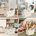 Clastyle Rectangular Baby Storage Basket Large Collapsible Kid Toy Bin Nursery - Image 7