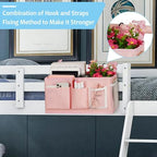 Lilithye Bedside Caddy, Bedside Storage Bag Hanging Organizer - Image 3