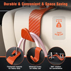 4-Pack Car Headrest Hooks Holds 55lbs Seat Storage Organizer - Image 3