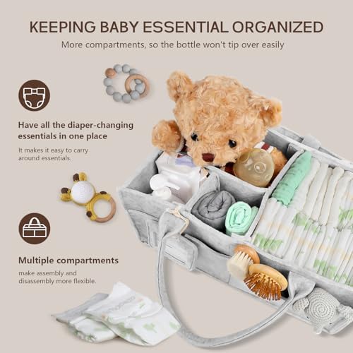 2PCS Diaper Caddy Organizer, Large Baby Caddy Organizer - Image 5