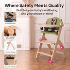 Abiie Beyond Junior Convertible Wooden High Chair - Image 6