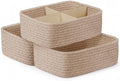 3 Pack Small Baskets for Organizing, Woven Storage Baskets for Shelves by AisslroDirect