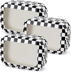 YOPCDJ 3PCS Clear Toiletry Bag, TSA Approved Travel Makeup Pouch by YOPCDJ