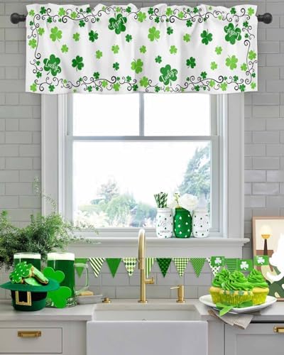 Vandarllin St. Patrick's Day Kitchen Curtains Valances - Image 2
