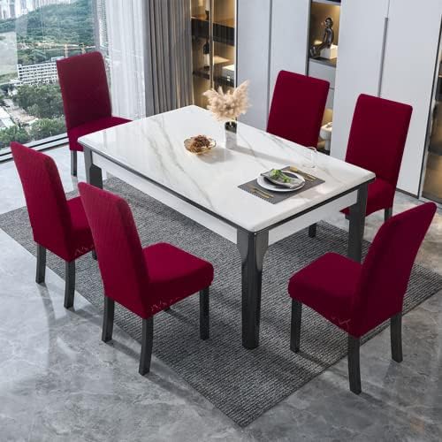 Genina Waterproof Dining Chair Covers Set of 2 Parsons Chair Slipcovers - Image 6