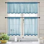 MIULEE Dusty Blue Window Valance 1 Panel 54W x 18L - Image 6