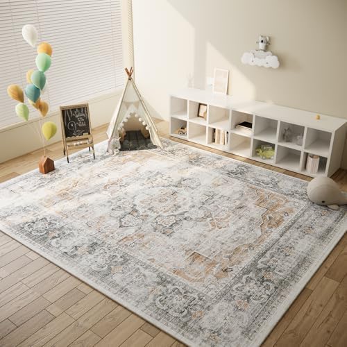 6x9 Area Rugs for Living Room: Washable Bedroom Rug Non Slip Large Carpet - Image 4