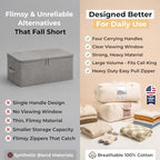 Soft Canvas Storage Bags with Zipper. Thick Breathable - Image 6