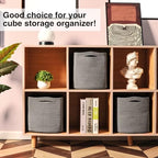 11 Inch Cube Storage Bins, 11x11 Organizer Bins - Image 4