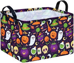 Pumpkin Pattern Storage Basket Gift Shelf Basket Storage Bin, Nursery Basket by KUNRO