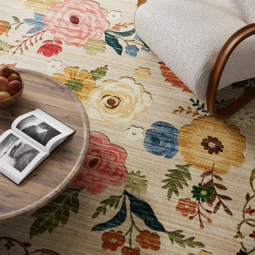 6x9 Area Rug for Living Room: Washable Bedroom Rug Non Slip Low Pile Carpet - Image 4