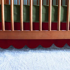 100% Microfiber Scalloped Crib Skirt 28"x 52" by Unknown