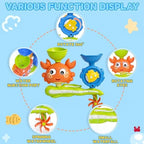Crab Bath Toys for Toddlers 1-3, Spinning Water Wheel Bathtub Water Toy - Image 3