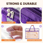 6 Pack 40L Clear Storage Bags - Image 3