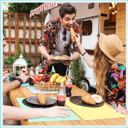Fullhawl 120 Pcs Pastel Paper Placemats, Disposable Rectangular Table Setting - Image 7
