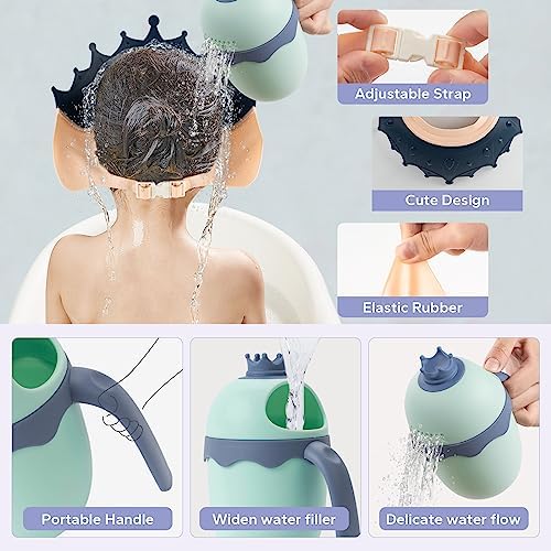 FUNUPUP Baby Shower Cap with Bath Rinse Cup - Image 3