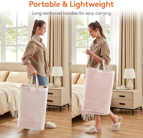 Lifewit 80L Large Laundry Baskets, 2 Pack, Reinforced Handles - Image 5