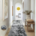 Ophanie Tie-Dyed Grey Area Rugs 2x6 by Ophanie
