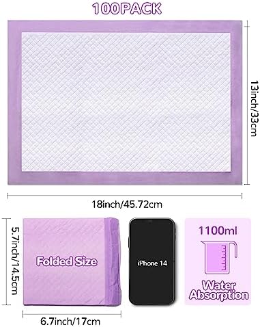 Baby Disposable Changing Pads 100 Pack Disposable Baby Underpads Ultra Soft - Image 7