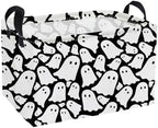 Essme Rectangular Halloween Basket, Ghost Storage Bins Organizer by ESSME