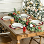 Artoid Mode Watercolor Red and Black Buffalo Plaid Christmas Trees Merry Xmas - Image 5